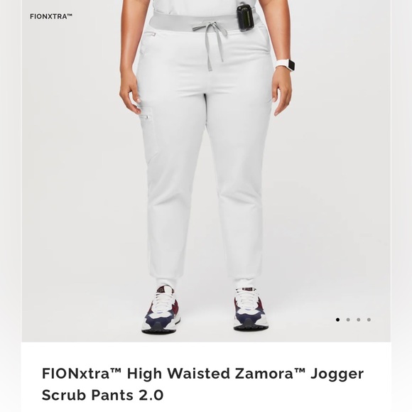 Figs Pants & Jumpsuits Figs Optic White High Waisted Zamora Jogger
